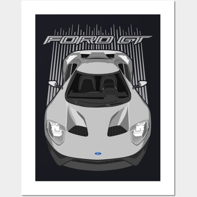 Ford GT-silver Wall Art by V8social